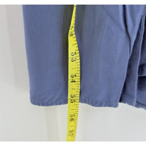 TYSA Long Perfect Adjustable Strap Blue Maxi‎ Dress Sz 3 Minimal Boho Flowy USA - Picture 6 of 8